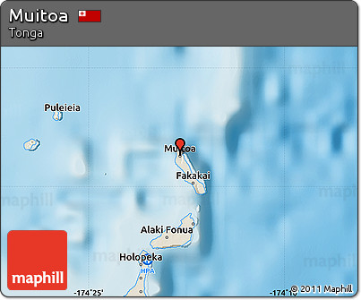 Shaded Relief Map of Muitoa