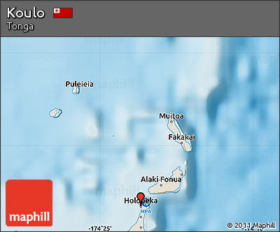 Shaded Relief Map of Koulo