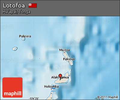 Shaded Relief Map of Lotofoa
