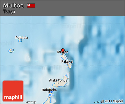 Shaded Relief Map of Muitoa