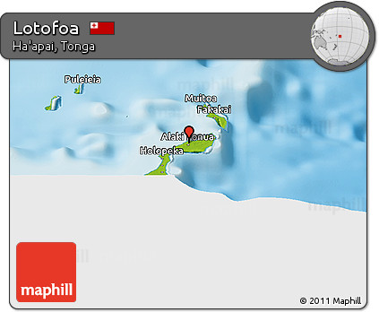 Physical Panoramic Map of Lotofoa