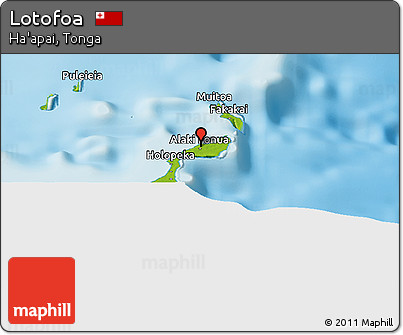 Physical Panoramic Map of Lotofoa
