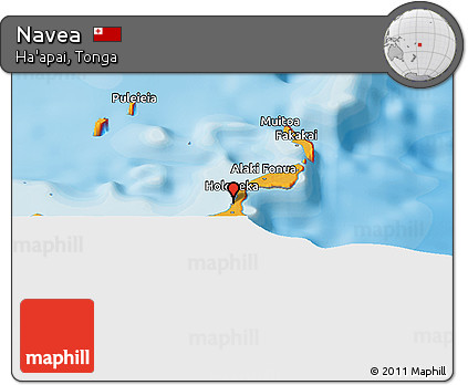 Political Panoramic Map of Navea