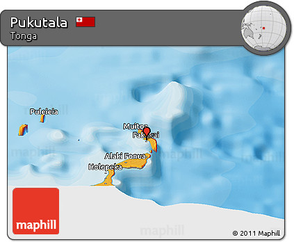 Political Panoramic Map of Pukutala