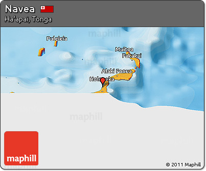Political Panoramic Map of Navea