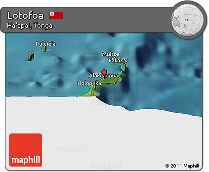 Satellite Panoramic Map of Lotofoa