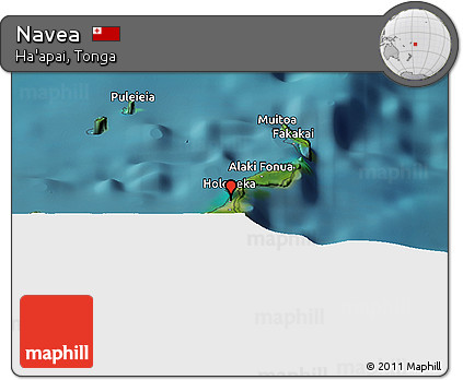 Satellite Panoramic Map of Navea