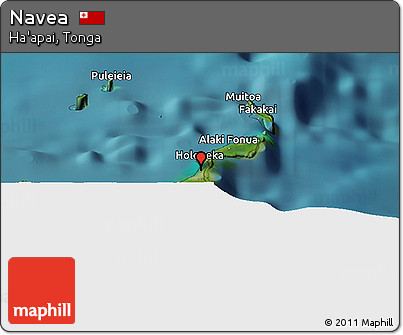Satellite Panoramic Map of Navea