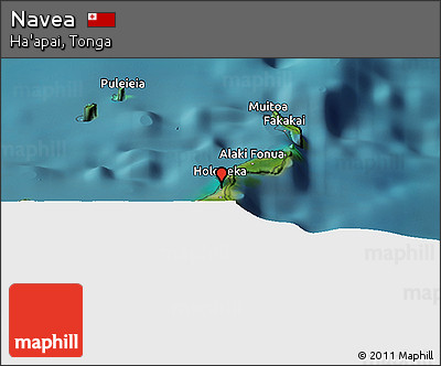 Satellite Panoramic Map of Navea