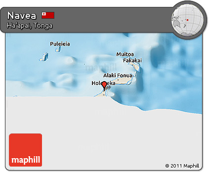 Shaded Relief Panoramic Map of Navea