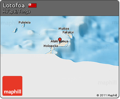 Shaded Relief Panoramic Map of Lotofoa