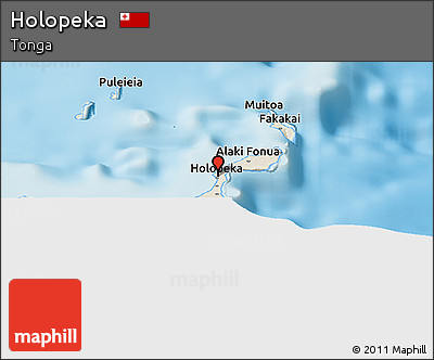 Shaded Relief Panoramic Map of Holopeka