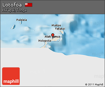 Shaded Relief Panoramic Map of Lotofoa