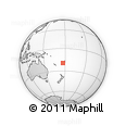 Outline Map of the Area around 19° 32' 24" S, 176° 52' 30" E, rectangular outline