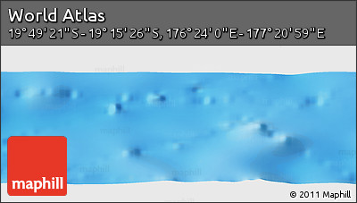 Physical Panoramic Map of the Area around 19° 32' 24" S, 176° 52' 30" E