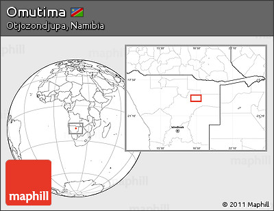 Blank Location Map of Omutima