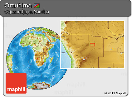 Physical Location Map of Omutima