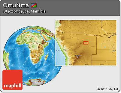 Physical Location Map of Omutima
