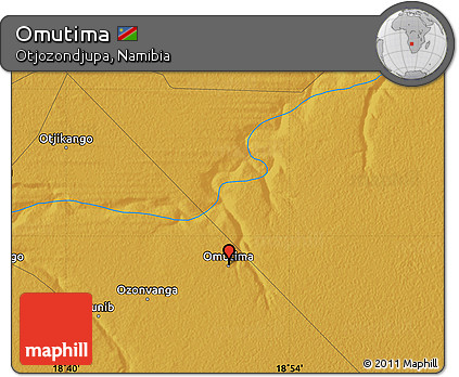 Physical Map of Omutima