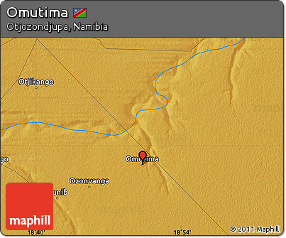 Physical Map of Omutima