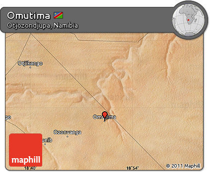 Satellite Map of Omutima