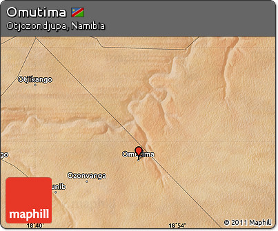 Satellite Map of Omutima