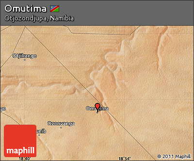 Satellite Map of Omutima