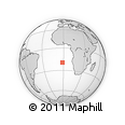 Outline Map of the Area around 19° 32' 24" S, 1° 37' 30" W, rectangular outline
