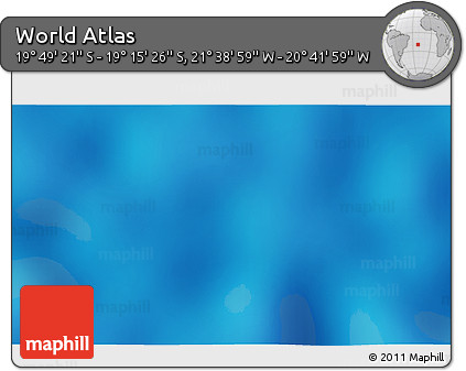 Shaded Relief 3D Map of the Area around 19° 32' 24" S, 21° 10' 29" W