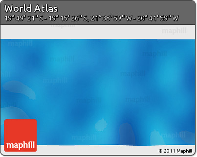Shaded Relief 3D Map of the Area around 19° 32' 24" S, 21° 10' 29" W