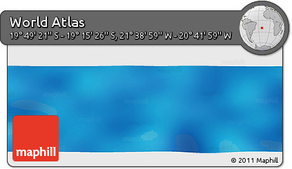 Physical Panoramic Map of the Area around 19° 32' 24" S, 21° 10' 29" W