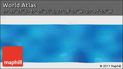 Physical Panoramic Map of the Area around 19° 32' 24" S, 21° 10' 29" W