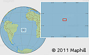 Savanna Style Location Map of the area around 19° 32' 24" S, 22° 1' 29" W