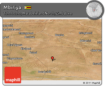 Satellite Panoramic Map of Mbiriya