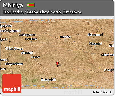 Satellite Panoramic Map of Mbiriya