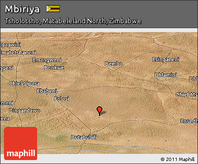 Satellite Panoramic Map of Mbiriya
