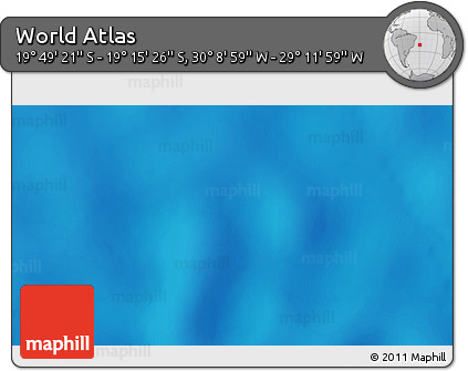 Physical 3D Map of the Area around 19° 32' 24" S, 29° 40' 29" W