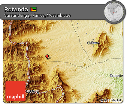 Physical 3D Map of Rotanda