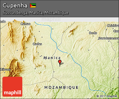 Physical 3D Map of Cupenha
