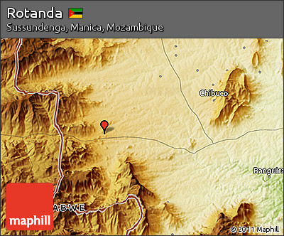 Physical 3D Map of Rotanda