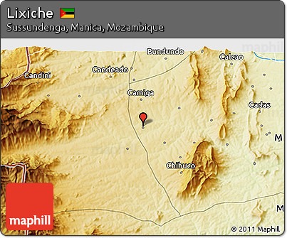 Physical 3D Map of Lixiche