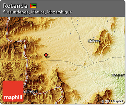 Physical 3D Map of Rotanda