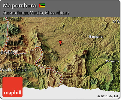 Satellite 3D Map of Mapombera