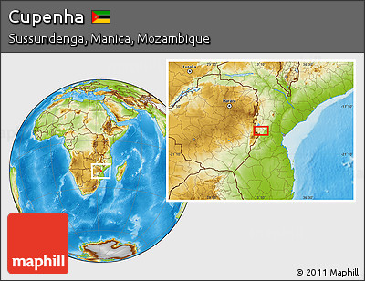 Physical Location Map of Cupenha