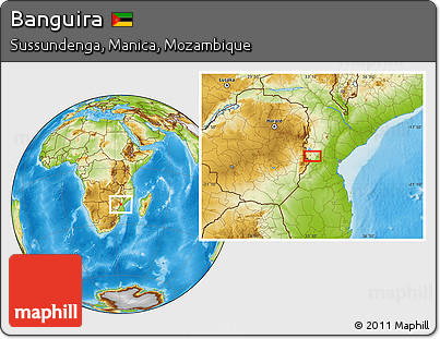 Physical Location Map of Banguira