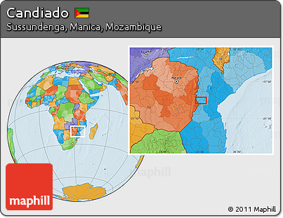 Political Location Map of Candiado