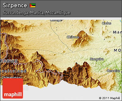Physical Panoramic Map of Sirpence