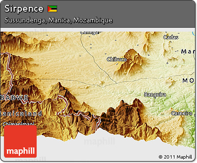 Physical Panoramic Map of Sirpence