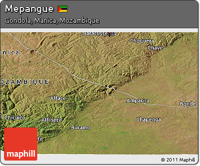 Satellite Panoramic Map of Mepangue