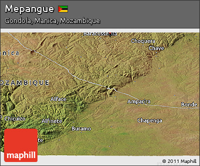 Satellite Panoramic Map of Mepangue
